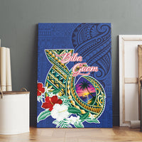 Guam Chamorro Canvas Wall Art Tribal Latte Stone and Seal Artwork Polynesian Patterns