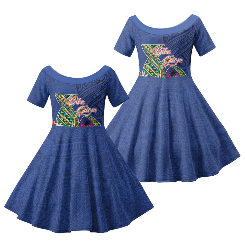 Guam Chamorro Family Matching Mermaid Dress and Hawaiian Shirt Tribal Latte Stone and Seal Artwork Polynesian Patterns
