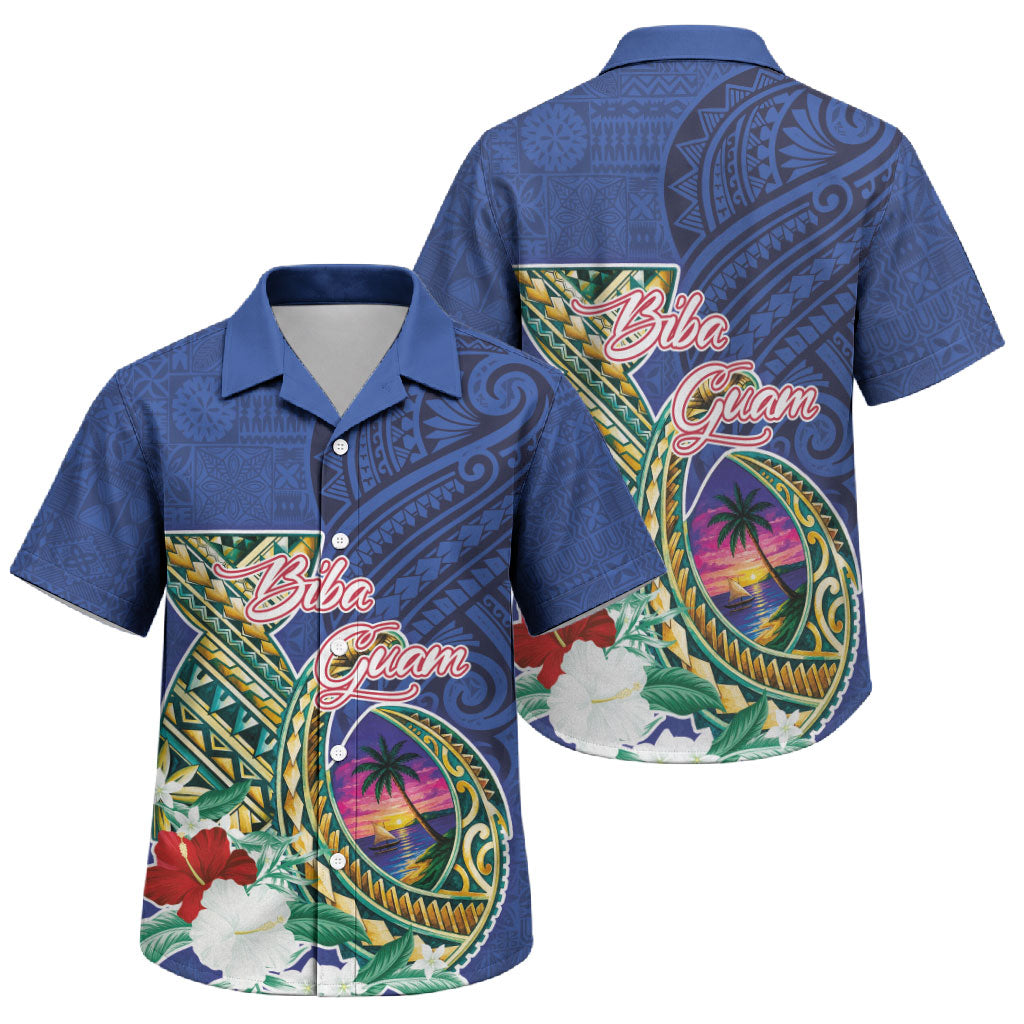 Guam Chamorro Family Matching Mermaid Dress and Hawaiian Shirt Tribal Latte Stone and Seal Artwork Polynesian Patterns