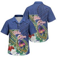 Guam Chamorro Family Matching Off Shoulder Maxi Dress and Hawaiian Shirt Tribal Latte Stone and Seal Artwork Polynesian Patterns