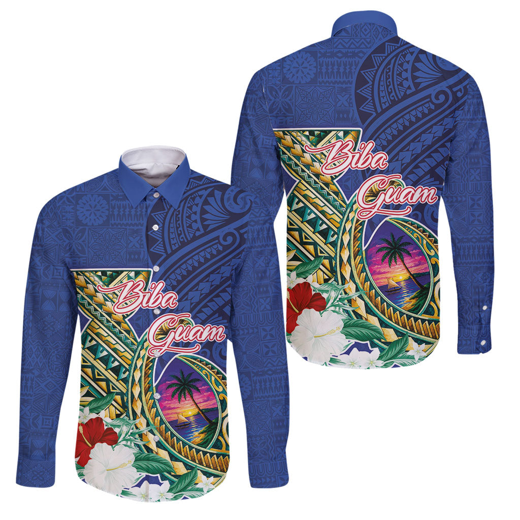 Guam Chamorro Family Matching Short Sleeve Bodycon Dress and Hawaiian Shirt Tribal Latte Stone and Seal Artwork Polynesian Patterns