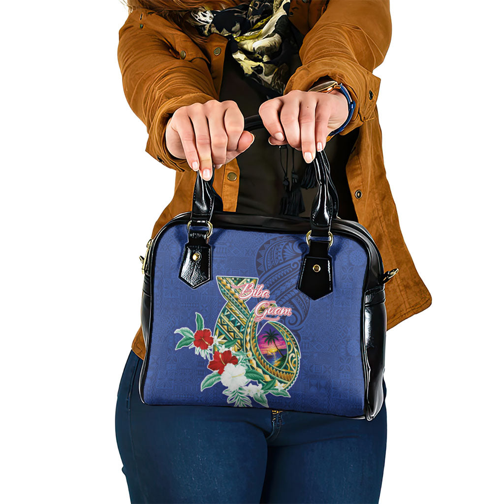 Guam Chamorro Shoulder Handbag Tribal Latte Stone and Seal Artwork Polynesian Patterns