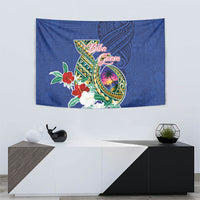 Guam Chamorro Tapestry Tribal Latte Stone and Seal Artwork Polynesian Patterns