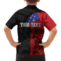 Personalised Samoa 685 Hawaiian Shirt Siapo Pattern and Samoa Flag Design