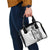 Samoa 685 Art Traditional Tattoo Pattern Shoulder Handbag White Color