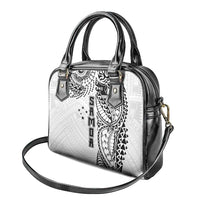 Samoa 685 Art Traditional Tattoo Pattern Shoulder Handbag White Color