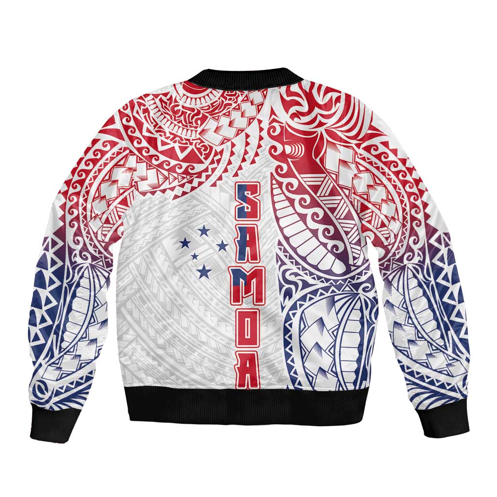 Samoa 685 Art Traditional Tattoo Pattern Bomber Jacket Gradient Color