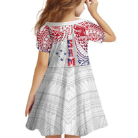 Samoa 685 Art Traditional Tattoo Pattern Family Matching Off The Shoulder Long Sleeve Dress and Hawaiian Shirt Gradient Color