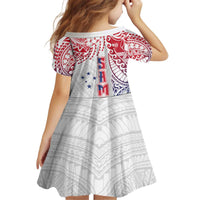 Samoa 685 Art Traditional Tattoo Pattern Family Matching Off Shoulder Short Dress and Hawaiian Shirt Gradient Color