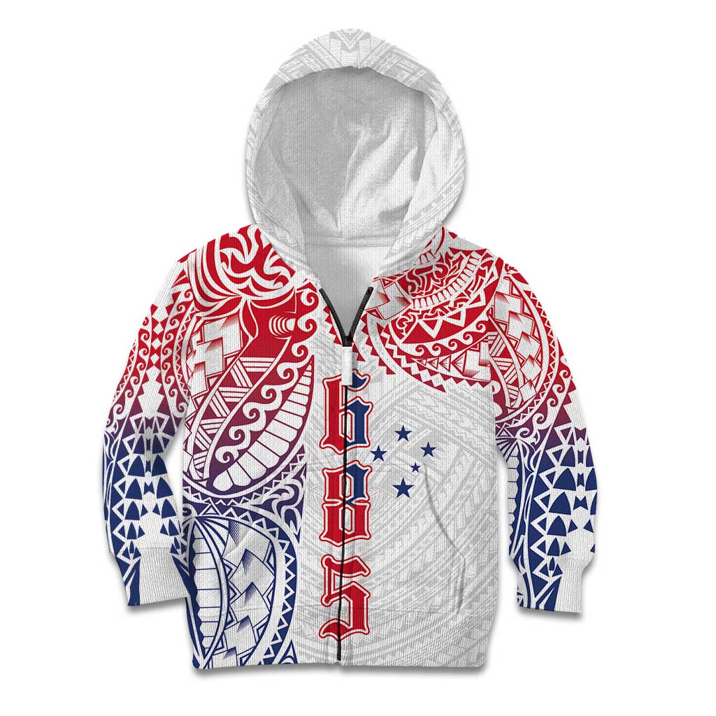 Samoa 685 Art Traditional Tattoo Pattern Kid Hoodie Gradient Color
