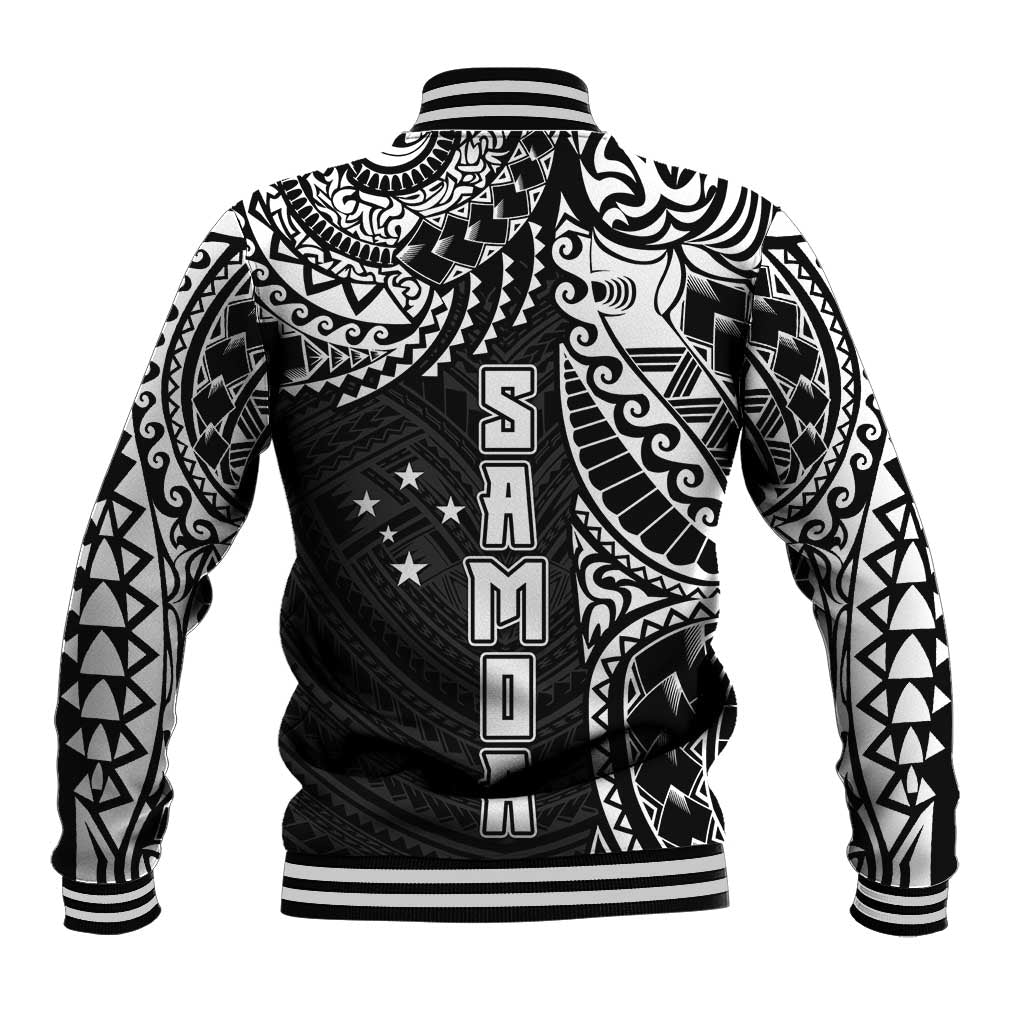 Samoa 685 Art Traditional Tattoo Pattern Baseball Jacket Black Color
