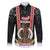 Vanuatu Christmas Family Matching Off Shoulder Maxi Dress and Hawaiian Shirt Polynesian Tribal Snow Style LT03 Dad's Shirt - Long Sleeve Black - Polynesian Pride
