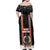 Vanuatu Christmas Family Matching Off Shoulder Maxi Dress and Hawaiian Shirt Polynesian Tribal Snow Style LT03 - Polynesian Pride