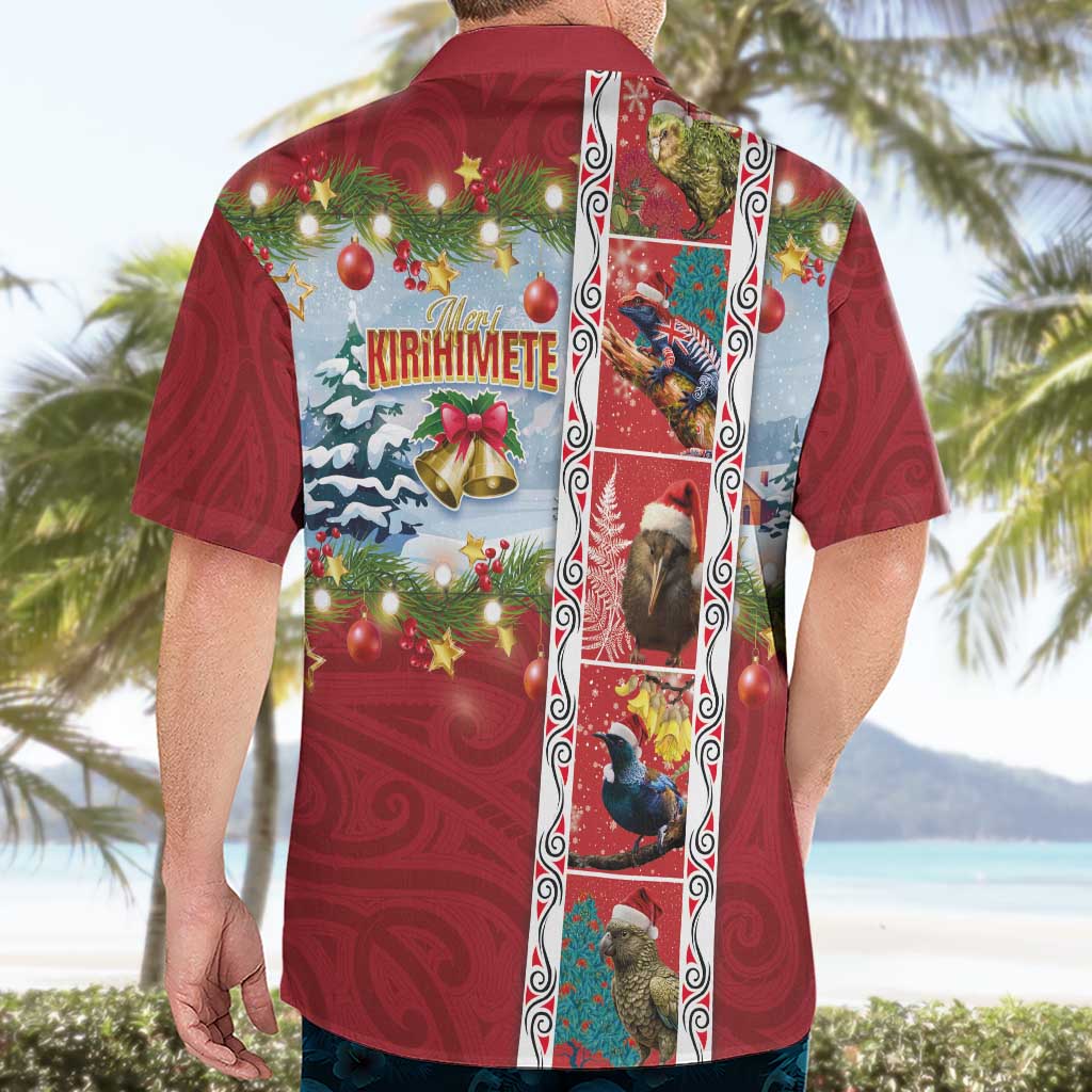 New Zealand Merry Christmas Hawaiian Shirt Maori Animals, Koru Tattoo - Red Xmas Style LT03 - Polynesian Pride