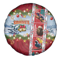 New Zealand Merry Christmas Spare Tire Cover Maori Animals, Koru Tattoo - Red Xmas Style LT03 - Polynesian Pride