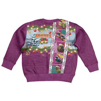 New Zealand Merry Christmas Kid Ugly Christmas Sweater Maori Animals, Koru Tattoo - Pink Xmas Style LT03 - Polynesian Pride