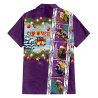 New Zealand Merry Christmas Hawaiian Shirt Maori Animals, Koru Tattoo - Purple Xmas Style LT03 - Polynesian Pride