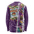 New Zealand Merry Christmas Long Sleeve Shirt Maori Animals, Koru Tattoo - Purple Xmas Style