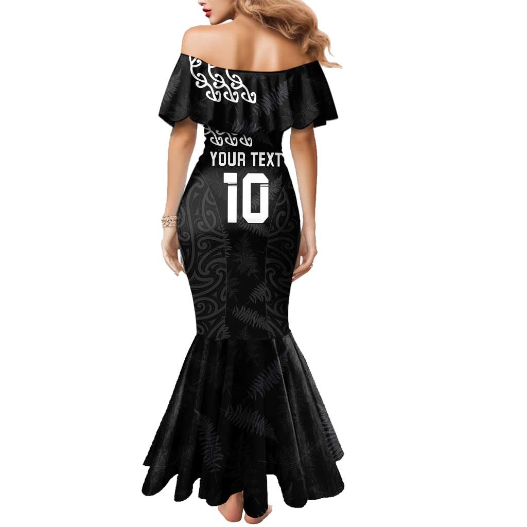 New Zealand Rugby Custom Family Matching Mermaid Dress and Hawaiian Shirt The Champions Aotearoa LT03 - Polynesian Pride