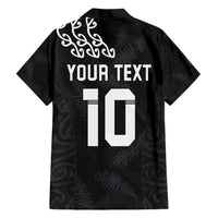New Zealand Rugby Custom Family Matching Short Sleeve Bodycon Dress and Hawaiian Shirt The Champions Aotearoa LT03 - Polynesian Pride