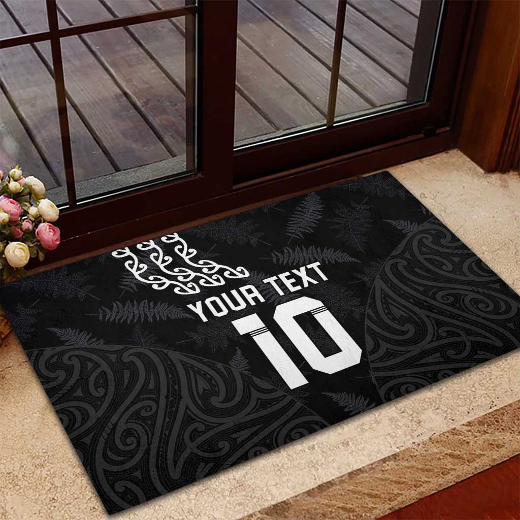 New Zealand Rugby Custom Rubber Doormat The Champions Aotearoa LT03 - Polynesian Pride
