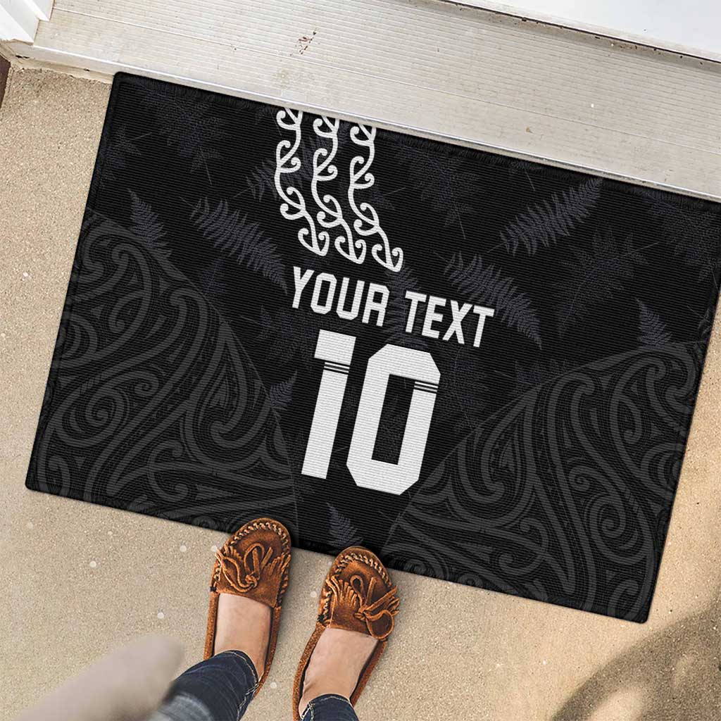 New Zealand Rugby Custom Rubber Doormat The Champions Aotearoa LT03 - Polynesian Pride