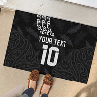 New Zealand Rugby Custom Rubber Doormat The Champions Aotearoa LT03 - Polynesian Pride