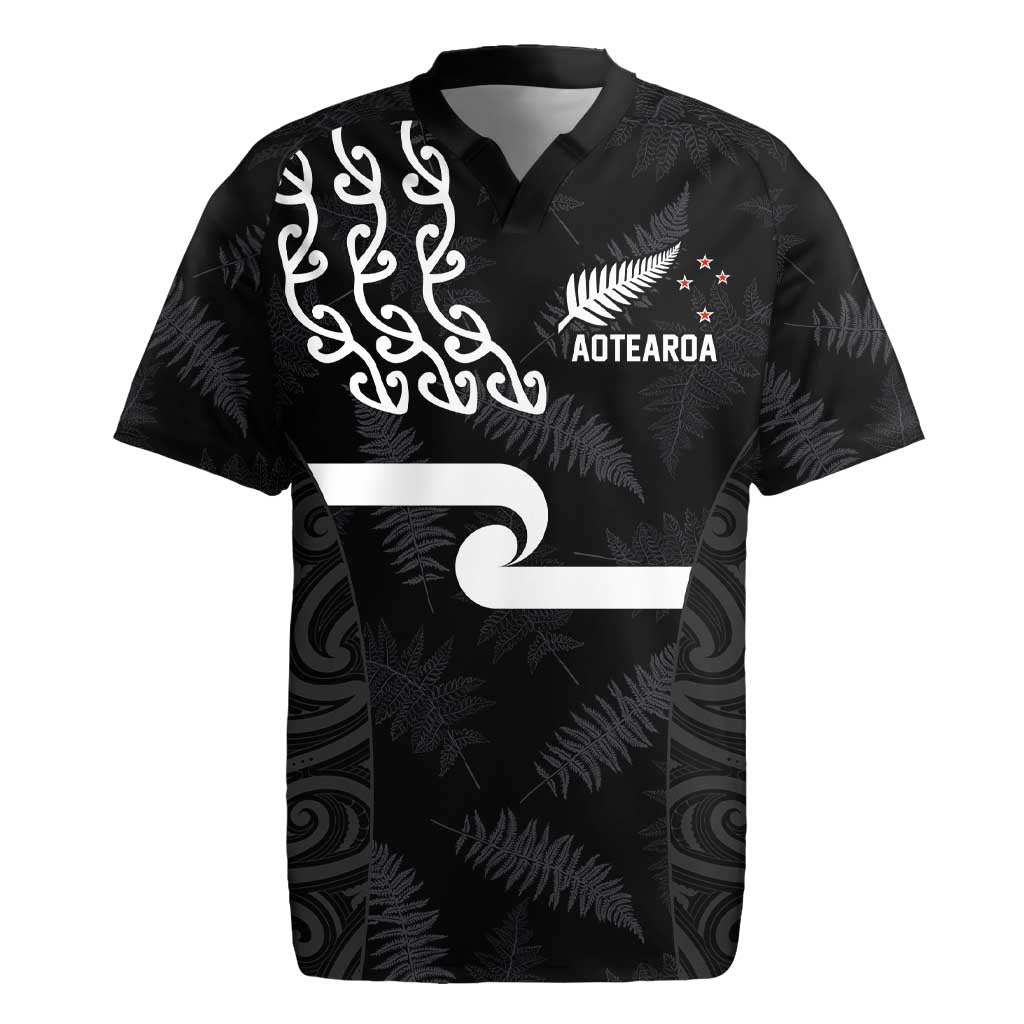 New Zealand Rugby Custom Rugby Jersey The Champions Aotearoa LT03 Black - Polynesian Pride