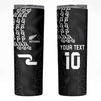 Custom New Zealand Rugby Jersey 2025 Skinny Tumbler The Champions Aotearoa LT03 Black - Polynesian Pride