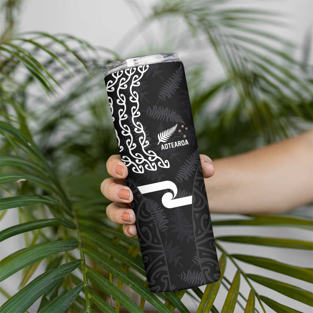 Custom New Zealand Rugby Jersey 2025 Skinny Tumbler The Champions Aotearoa LT03 - Polynesian Pride