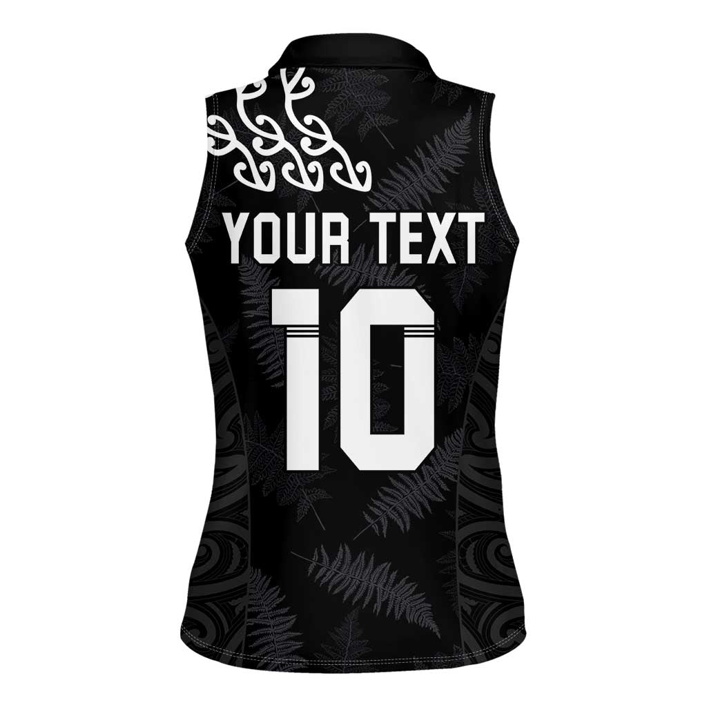 New Zealand Rugby Custom Women Sleeveless Polo Shirt The Champions Aotearoa