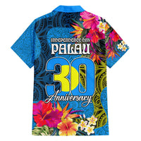 Palau Independence Day Hawaiian Shirt 1st October 30th Anniversary Polynesian Jungle Flower LT03 - Polynesian Pride
