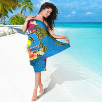Palau Independence Day Sarong 1st October 30th Anniversary Polynesian Jungle Flower