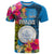 Palau Independence Day T Shirt 1st October 30th Anniversary Polynesian Jungle Flower