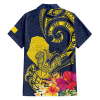 Niue Independence Day Family Matching Puletasi and Hawaiian Shirt Hiapo Pattern Hibiscus Plumeria and Uga LT03 - Polynesian Pride