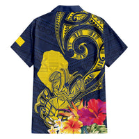 Niue Independence Day Family Matching Summer Maxi Dress and Hawaiian Shirt Hiapo Pattern Hibiscus Plumeria and Uga LT03 - Polynesian Pride