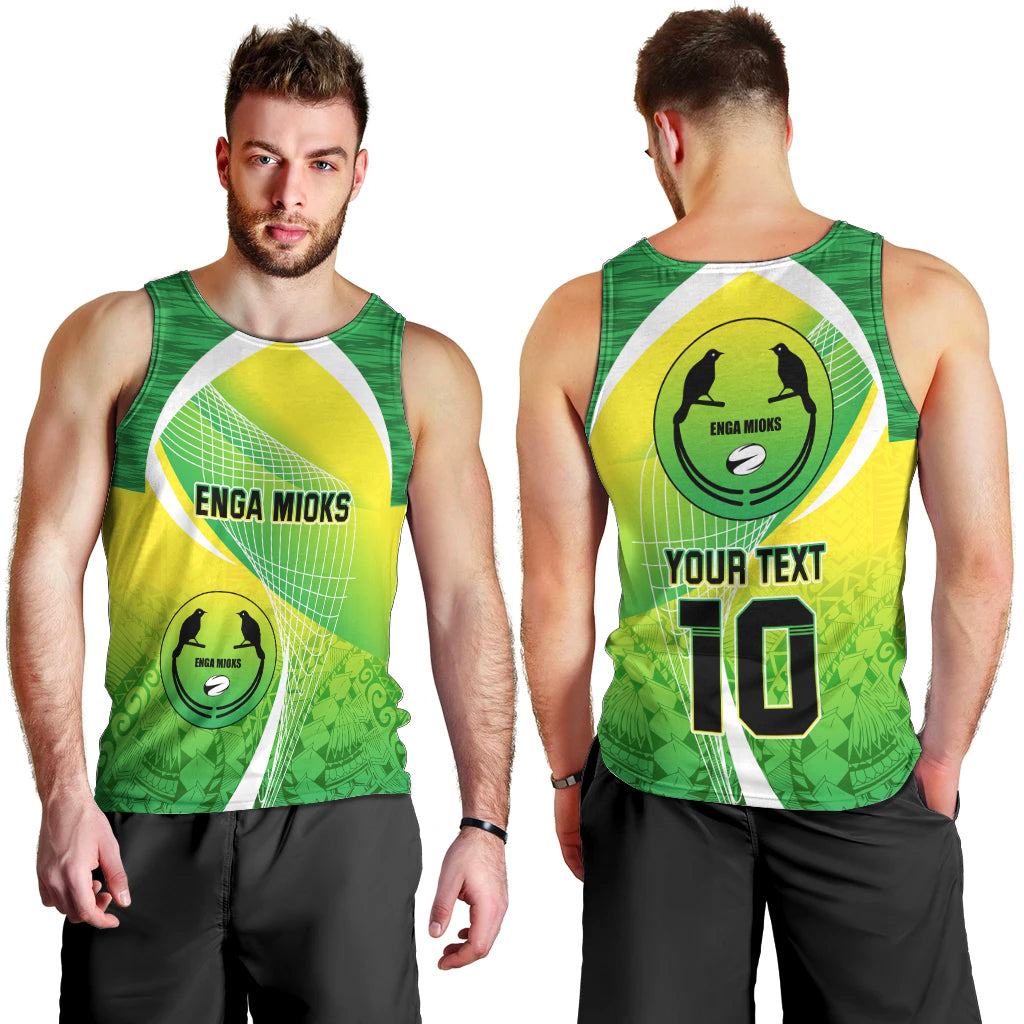 Custom Enga Mioks Rugby Men Tank Top Papua New Guinea Polynesian Tattoo LT03 - Polynesian Pride