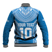 Custom Gulf Isou Rugby Baseball Jacket Papua New Guinea Polynesian Tattoo LT03 - Polynesian Pride