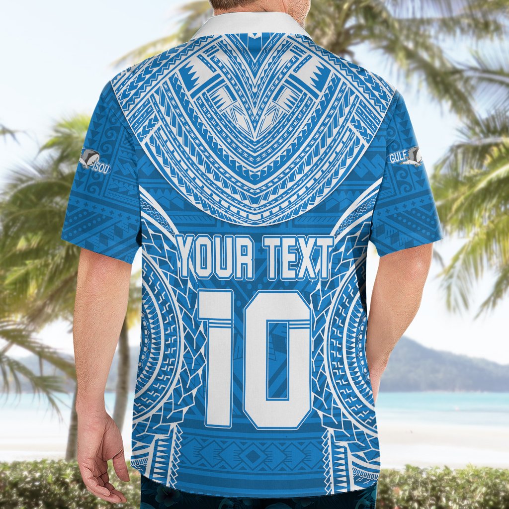 Custom Gulf Isou Rugby Hawaiian Shirt Papua New Guinea Polynesian Tattoo LT03 - Polynesian Pride