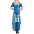 Custom Gulf Isou Rugby Summer Maxi Dress Papua New Guinea Polynesian Tattoo LT03 - Polynesian Pride