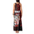 Hawaii Aloha Santa Claus Funny Polynesian Tattoo Tank Maxi Dress Red Color