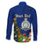 Personalised Niue Christmas Family Matching Tank Maxi Dress and Hawaiian Shirt Coat of Arms and Polynesian Tattoo Xmas Element Christmas Blue Vibe LT03 - Polynesian Pride