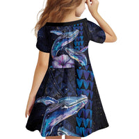 Hawaiian Whales Love Couple Family Matching Puletasi and Hawaiian Shirt Hibiscus and Kakau Art Tattoo Night Sky Vibe LT03 - Polynesian Pride