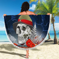 New Zealand ANZAC Day Beach Blanket Freedom Ain't Free