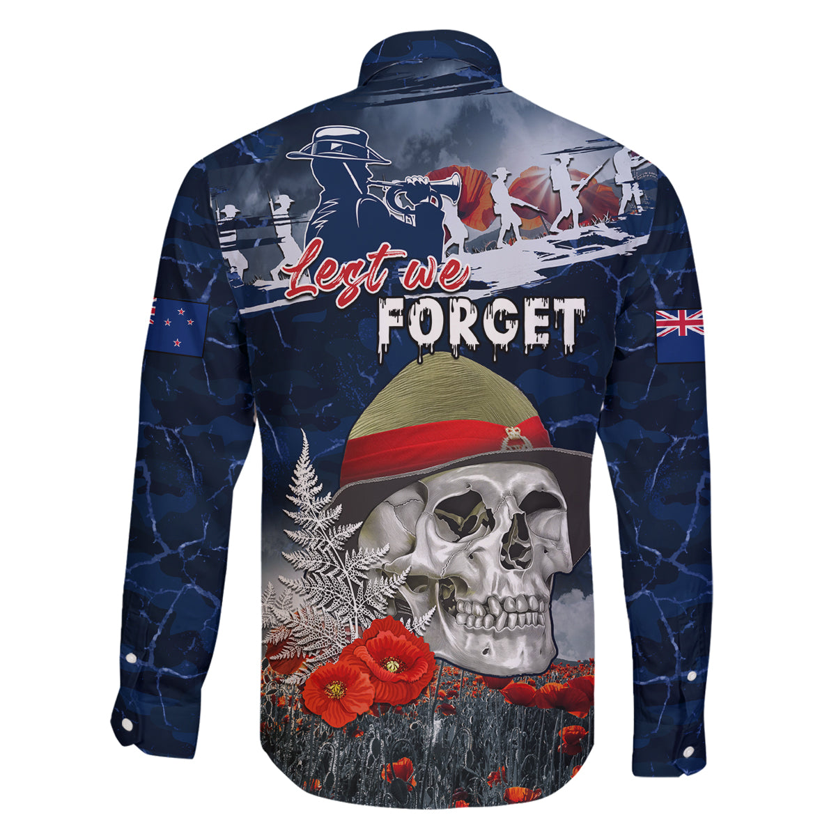 New Zealand ANZAC Day Family Matching Tank Maxi Dress and Hawaiian Shirt Freedom Ain't Free LT05 - Polynesian Pride