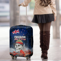 New Zealand ANZAC Day Luggage Cover Freedom Ain't Free
