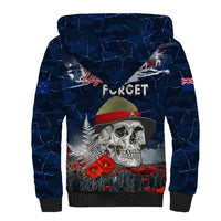 New Zealand ANZAC Day Sherpa Hoodie Freedom Ain't Free LT05 - Polynesian Pride