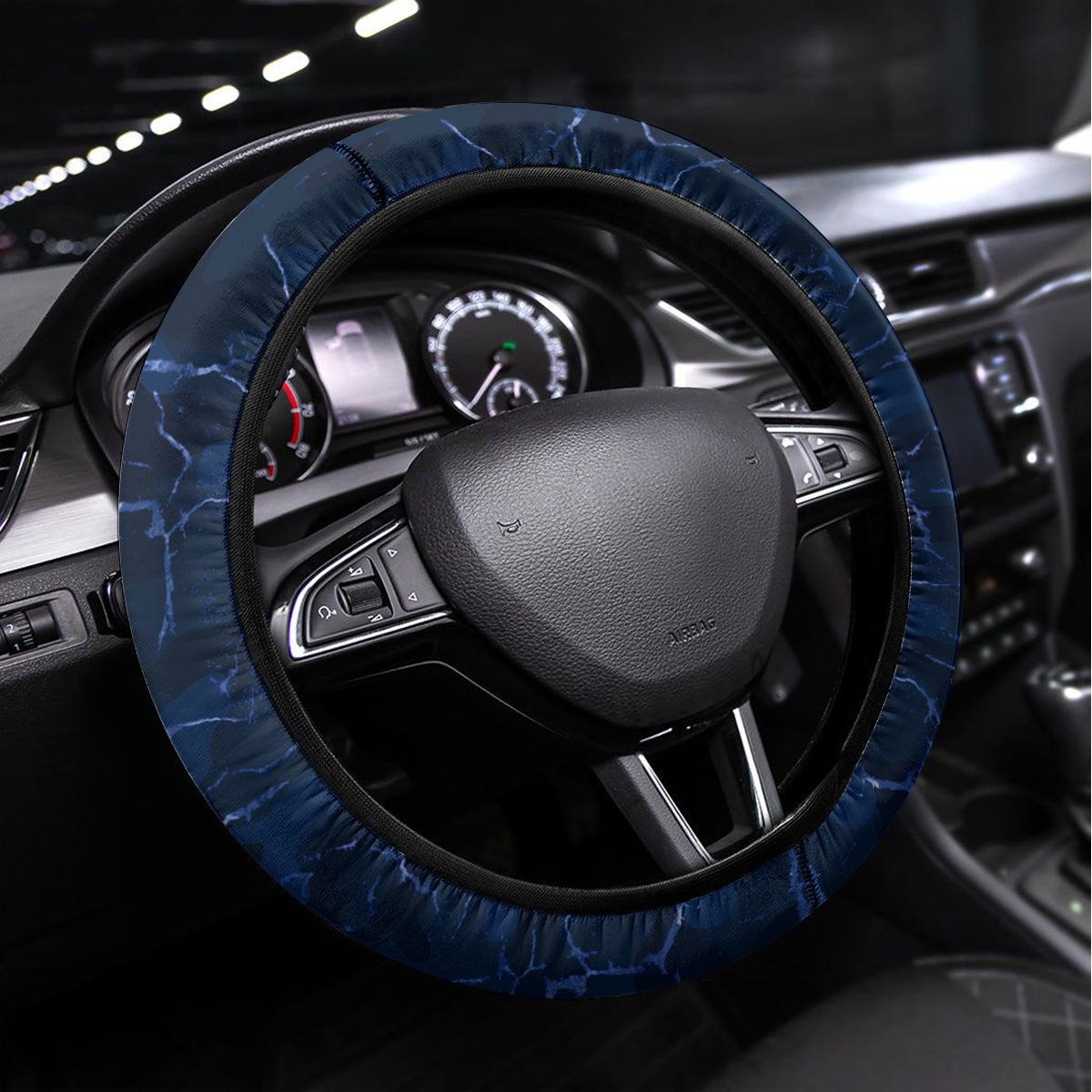New Zealand ANZAC Day Steering Wheel Cover Freedom Ain't Free LT05 Universal Fit Blue - Polynesian Pride