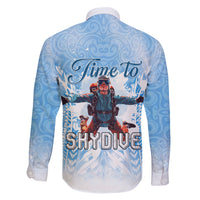 New Zealand Sky Diving Family Matching Off Shoulder Short Dress and Hawaiian Shirt Lets Get High LT05 - Polynesian Pride