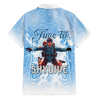 New Zealand Sky Diving Family Matching Tank Maxi Dress and Hawaiian Shirt Lets Get High LT05 - Polynesian Pride